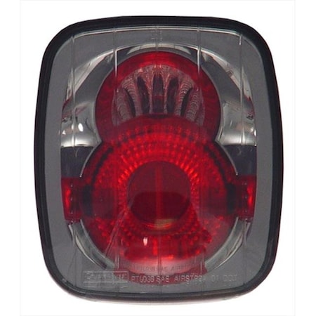 Ipcw IPCW CWT-CE407CS Jeep Wrangler 1987 - 2006 Tail Lamps; Crystal Eyes Platinum Smoke CWT-CE407CS